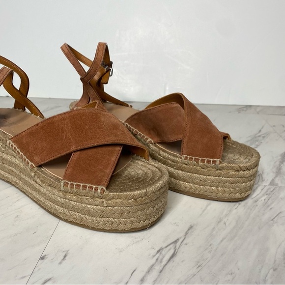 Rag & Bone Hera Brown Espadrille Wedge Sandal 40 10 - Picture 8 of 14